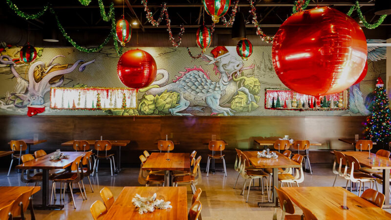Festive, Holiday, Taproom, Dining Room