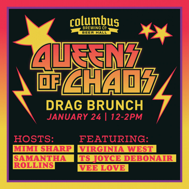 Queens of Chaos Drag Show at the Beer Hall in Columbus Ohio.