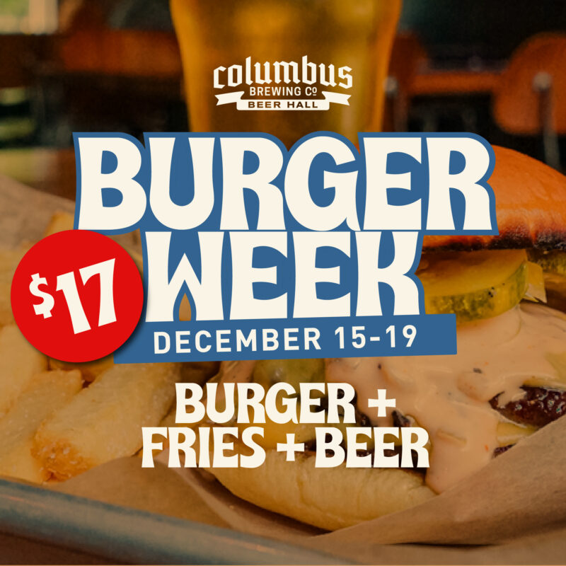 Burger Week, Beer Hall, Fries, Beer