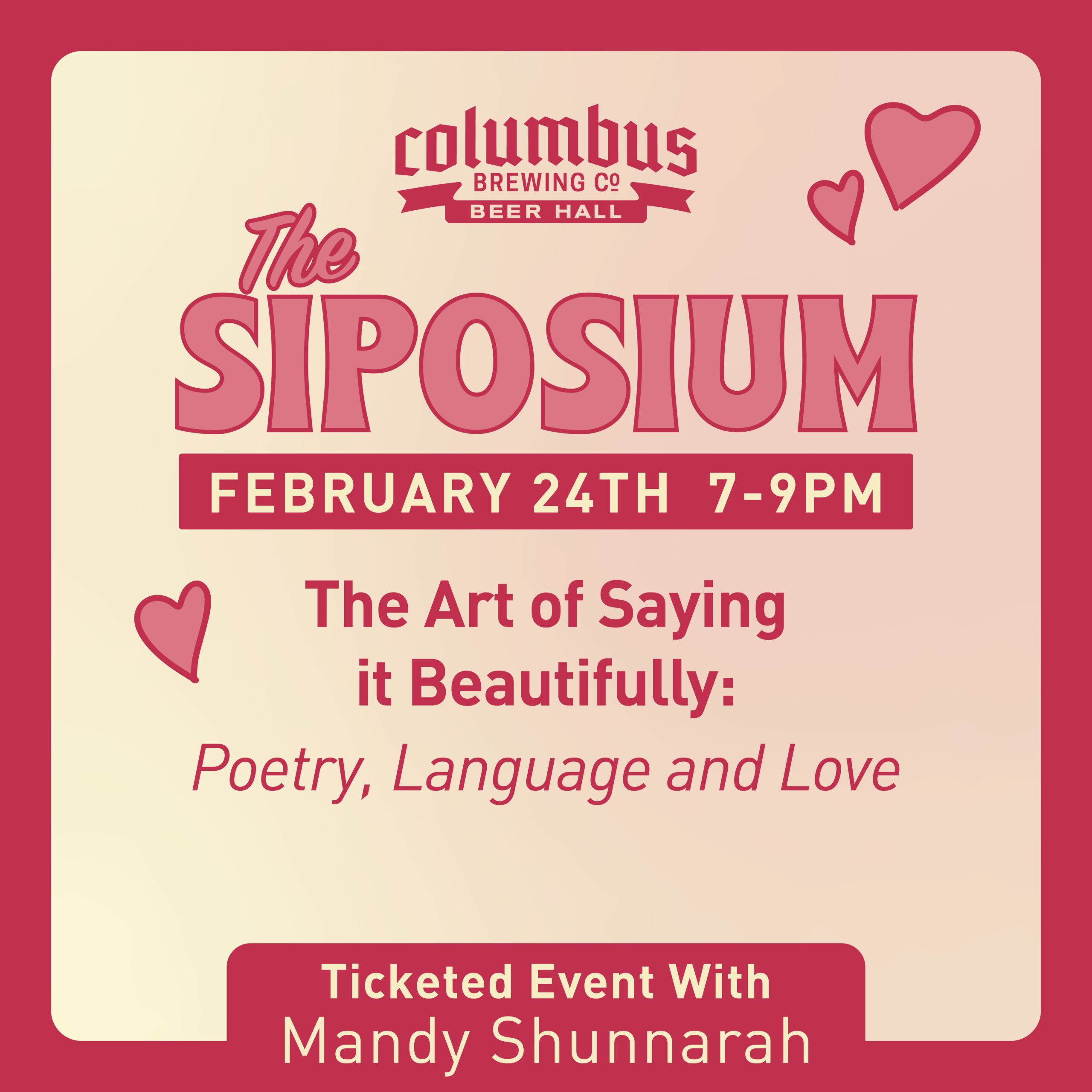 Siposium event at Beer Hall