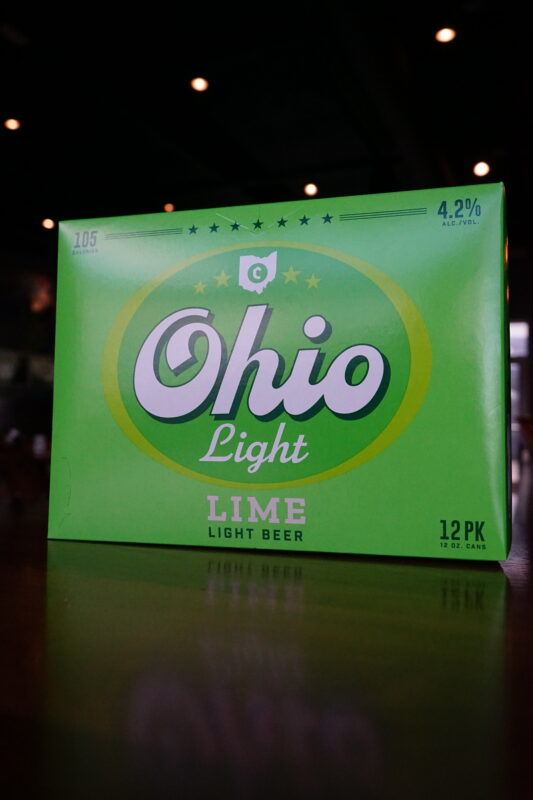Ohio Light Lime Packaging in Taproom.